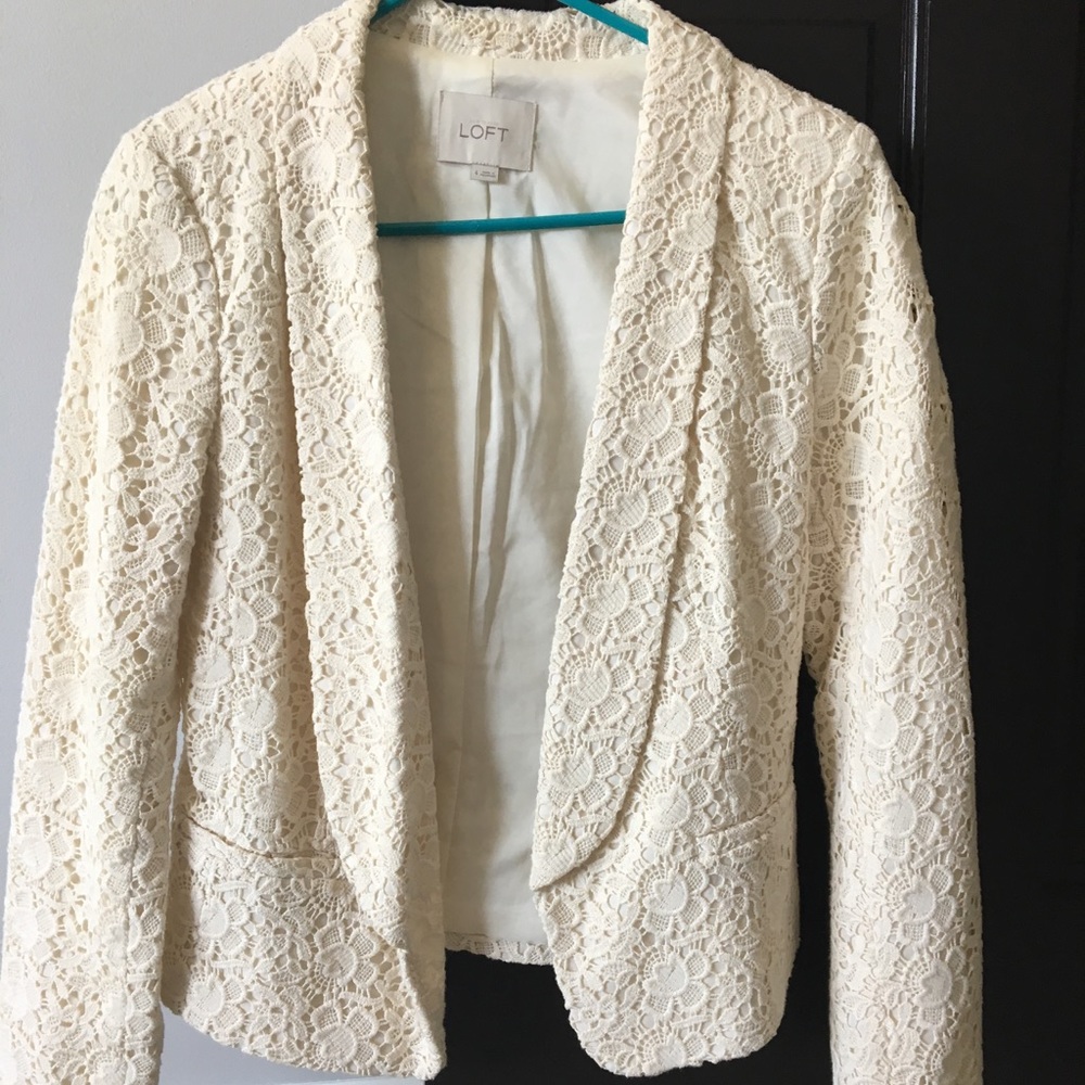 Loft lace blazer - size 4